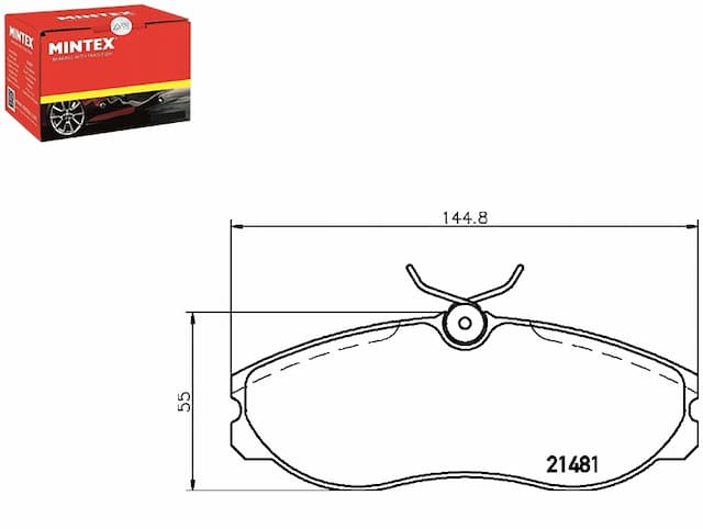 Колодки тормозное mintex 1954460 1203933 1957042 19 - новая запчасть