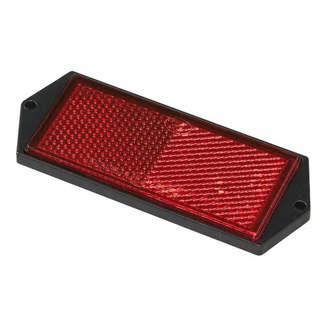 Отражатель прямоугольный 10x4cm красный на болты заклепки - новая запчасть