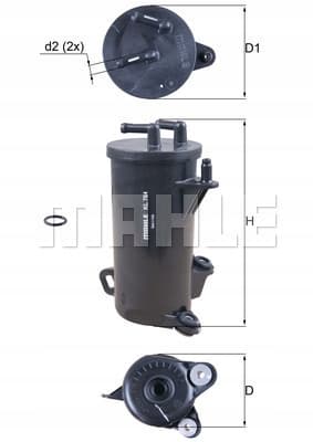 Kl764d knecht фільтр паливний honda - нова запчастина