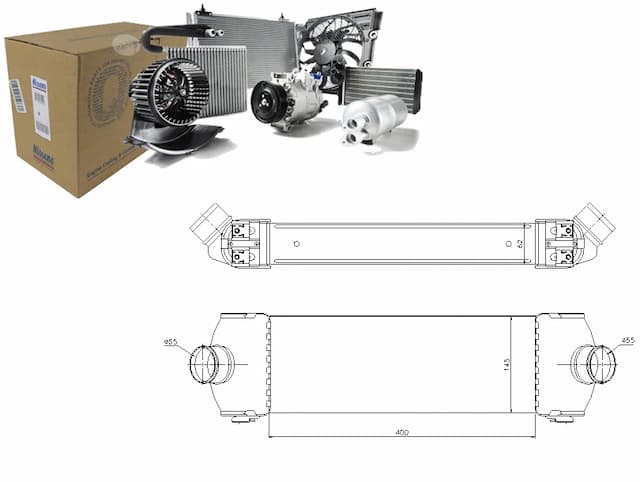 Nissens 96641 радиатор воздух наддува - новая запчасть