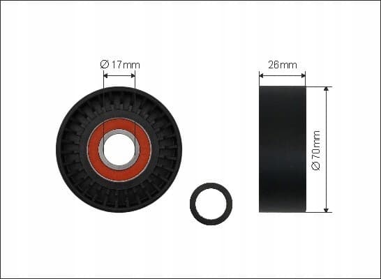 Натяжной ролик bmw 3 e90 1. 6-2. 0 2004-2012 - новая запчасть