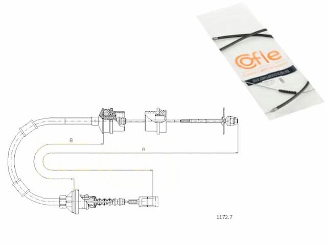 Cofle 1172. 7 cieglo, управление сцеплением - новая запчасть