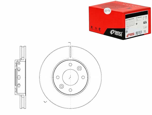 Диски тормозные remsa 0k2fa33251 adg04372 9864793 - новая запчасть
