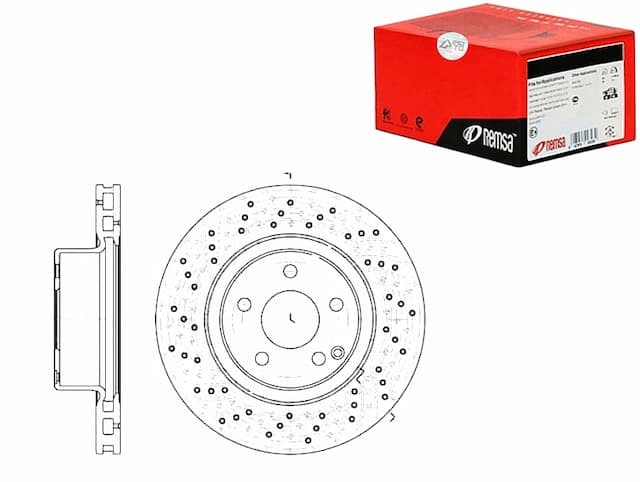 Диски тормозные remsa a2204210912 2204210912 2305 - новая запчасть