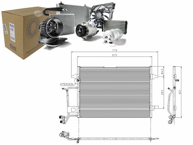 Nissens 94207 конденсатор, кондиціонер - нова запчастина