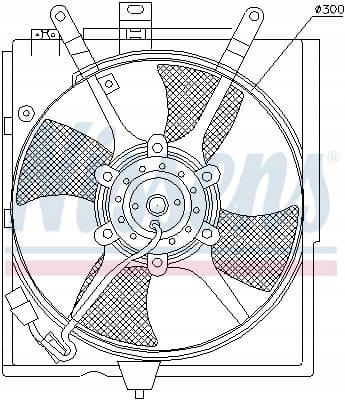 Nissens 85298 вентилятор, охолодження двигуна - нова запчастина