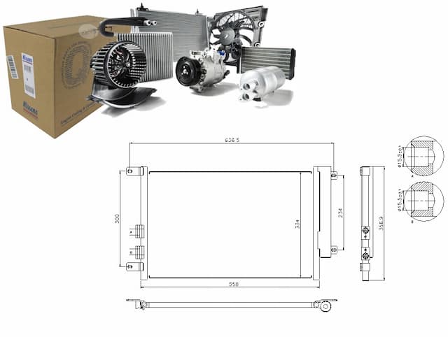 Nissens 94746 конденсатор, кондиціонер - нова запчастина