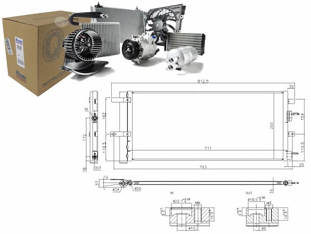 Nissens 940626 конденсатор, кондиціонер - нова запчастина