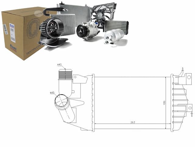 Nissens 96587 радиатор воздух наддува - новая запчасть