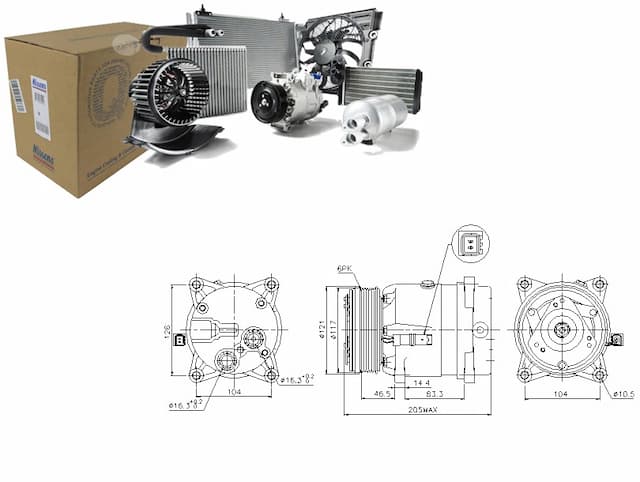 Nissens 89122 компрессор, кондиционер - новая запчасть