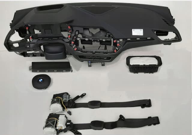 Б/В Bmw f40 панель head up панель подушка безпеки синя нитка оригінал