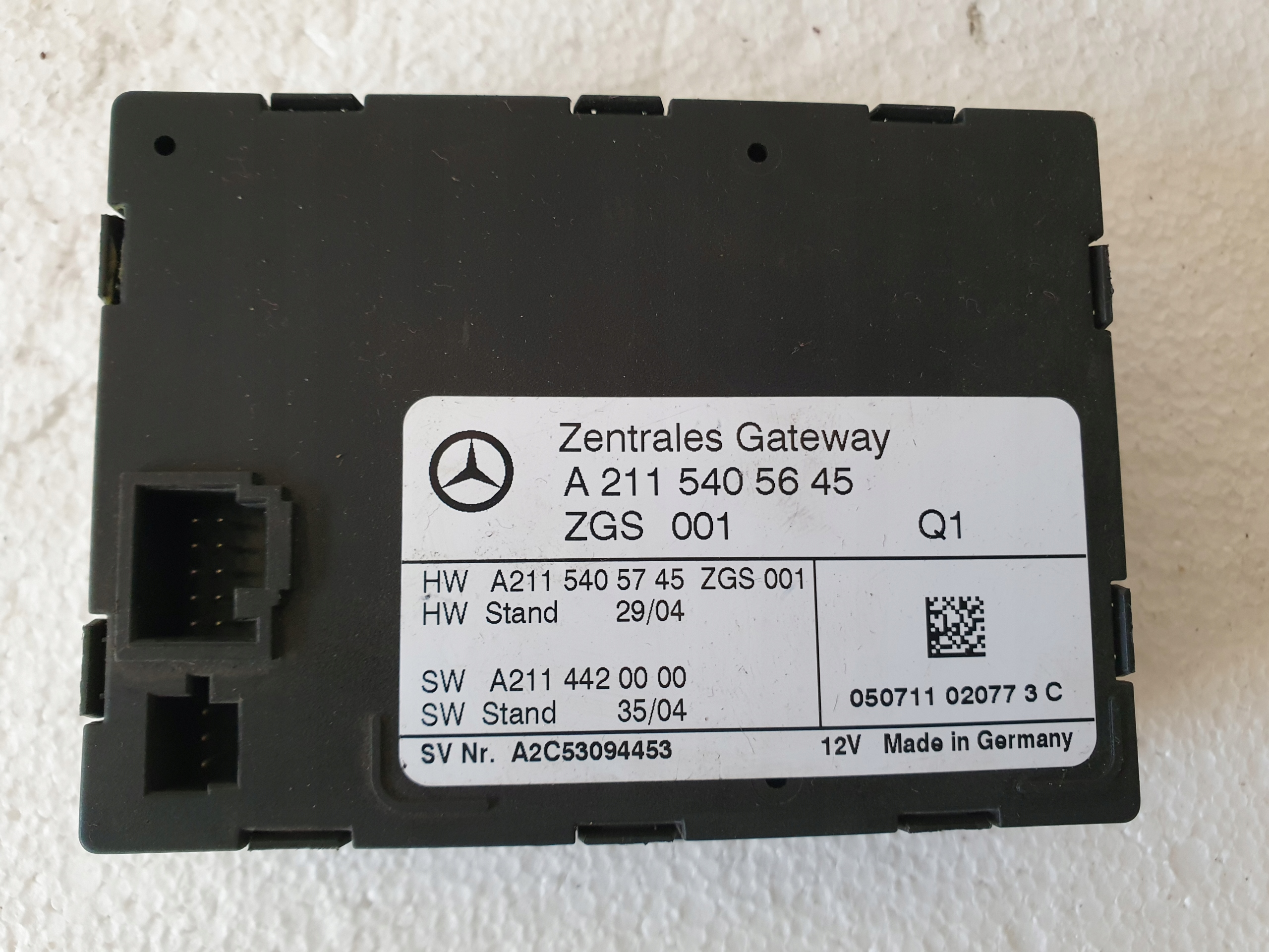 Б/В Блок управління geteway mercedes w211 a2115405645 оригінал