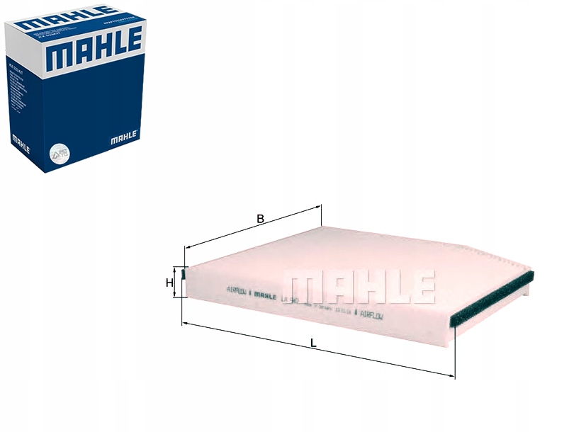 Фільтр салону салонний mahle 1812679 bk2118d543aa 8 - нова запчастина