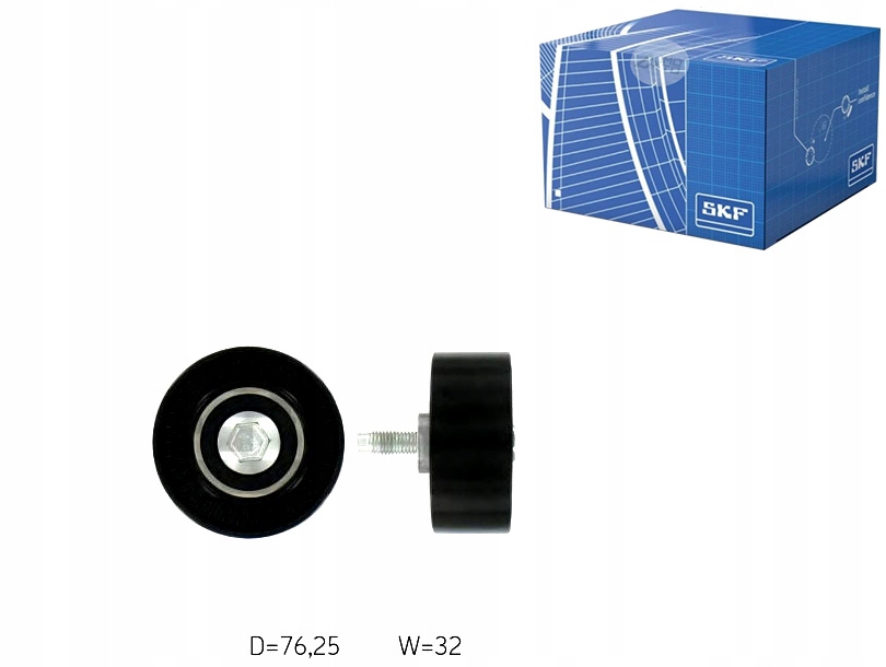 Skf vkm 28601 ролик направляючий/ направляючий, ремінь розм. - нова запчастина