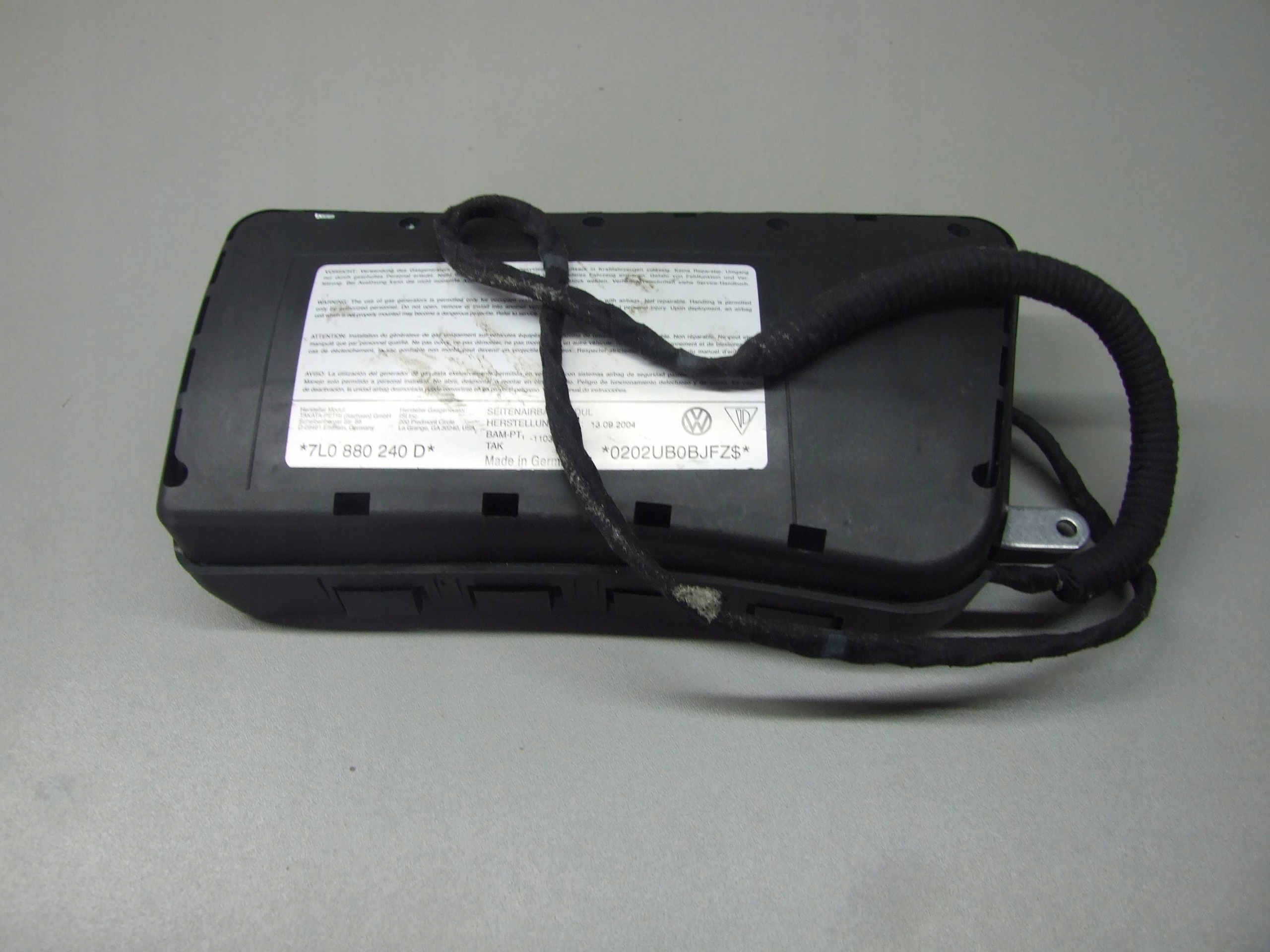 Подушка безпеки подушка в сидіння права vw touareg 7l0880240d - нова запчастина оригінал