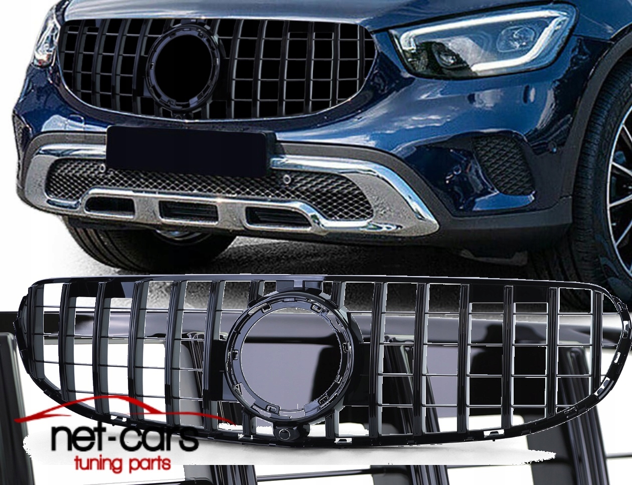 Решітка mercedes glc x253 c253 19- panamerica amg b - нова запчастина