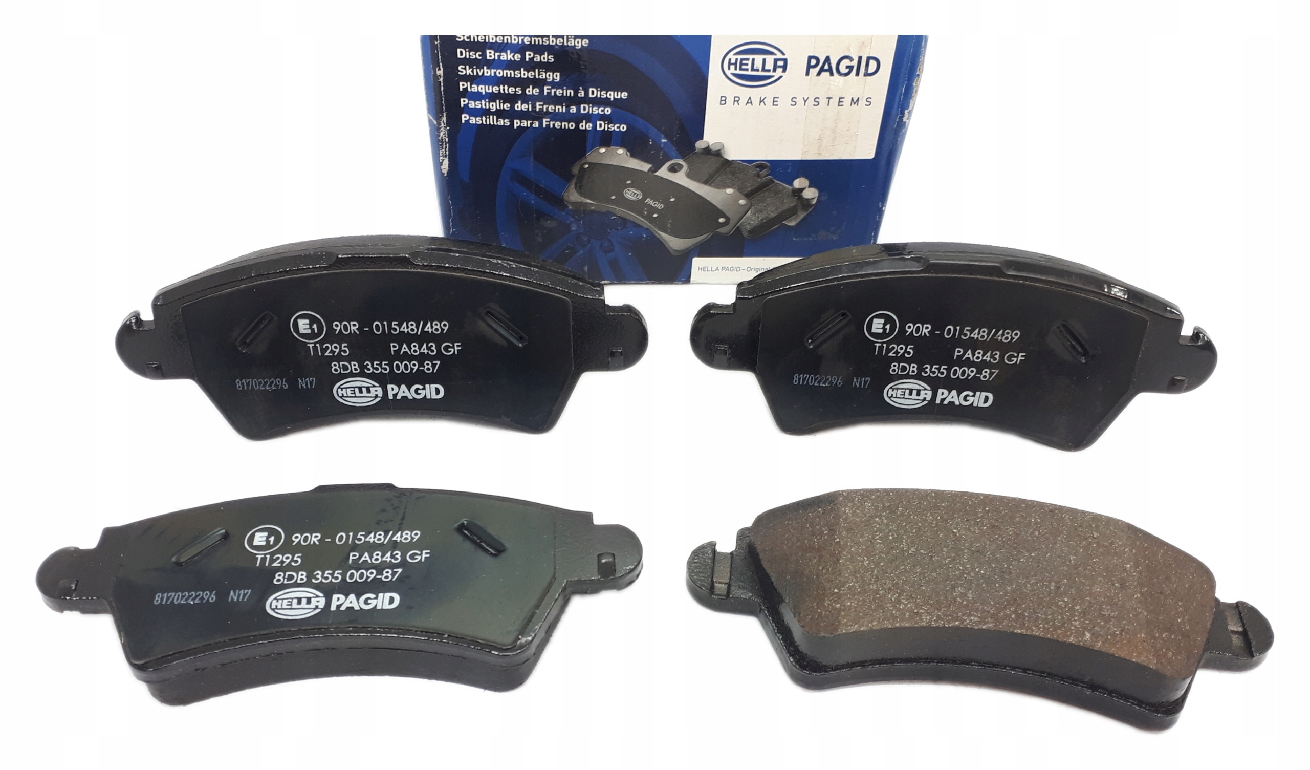 Hella 8db 355 009-871 набор колодок тормозных, тормоза дисковое - новая запчасть