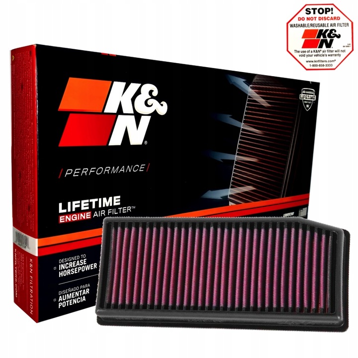 K& n фільтри 33 - 3007 фільтр повітряний - нова запчастина