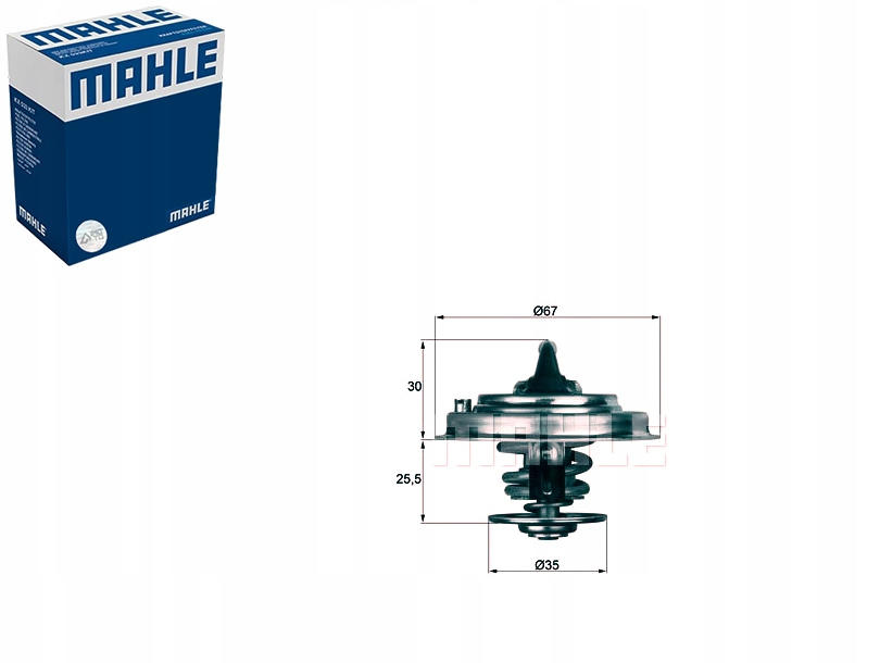 Термостат vw 87c t4 t5 mahle - новая запчасть