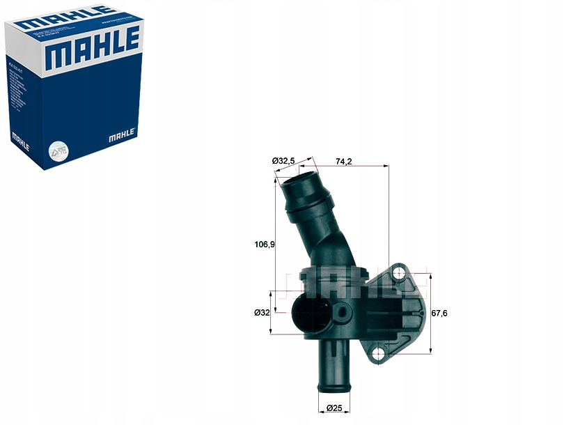 Термостат vw 87c 2, 0tdi 05- mahle - нова запчастина