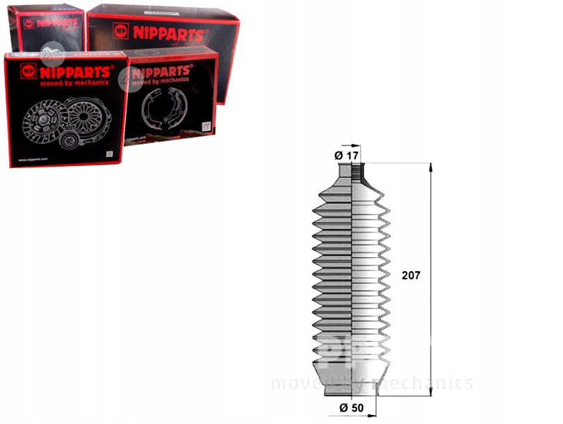 Комплект захисту тяга рульової nipparts mr5102 - нова запчастина