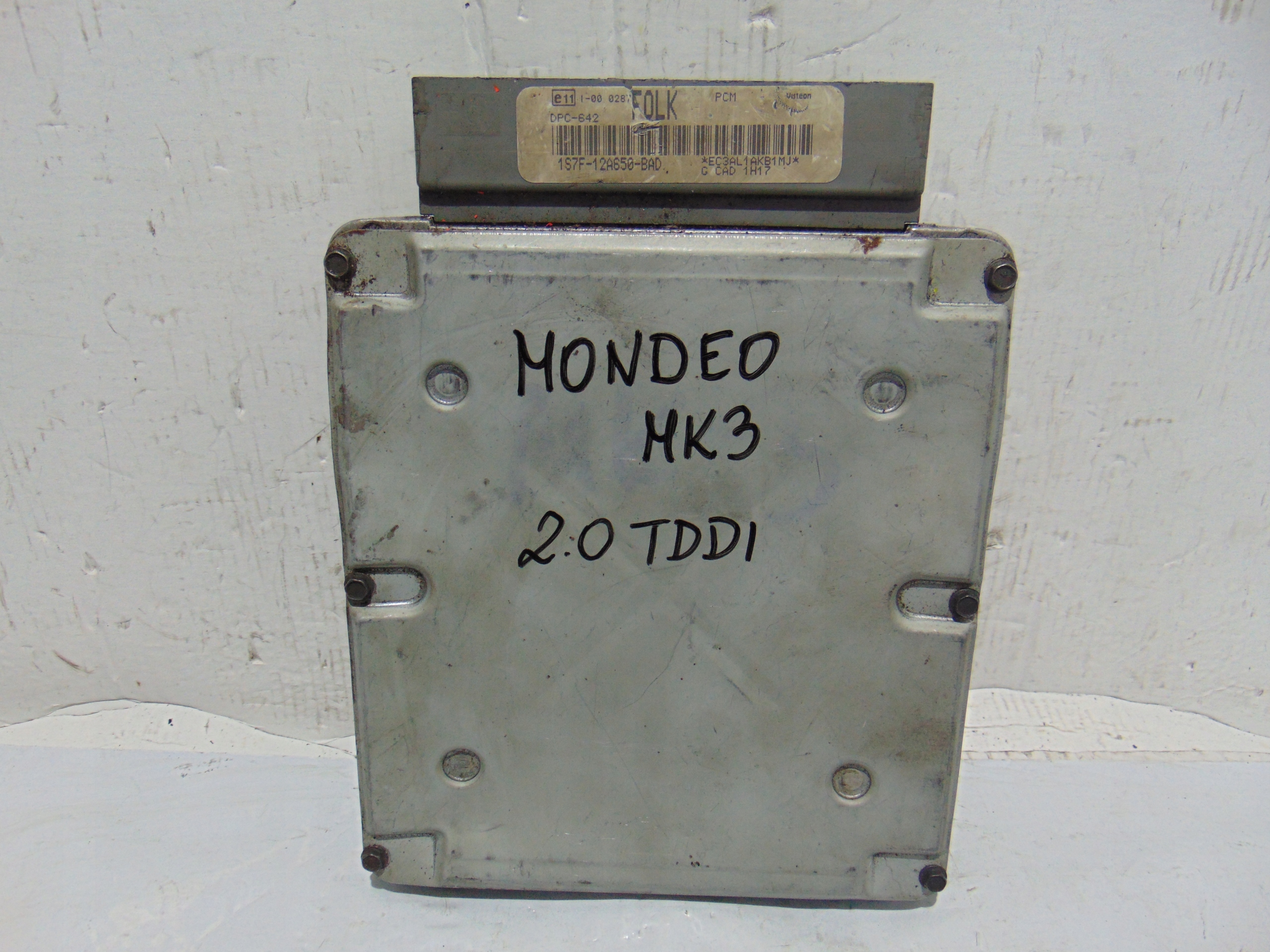 Б/В Комп'ютер двигуна mondeo mk3 2. 0tddi 1s7f-12a650bad оригінал