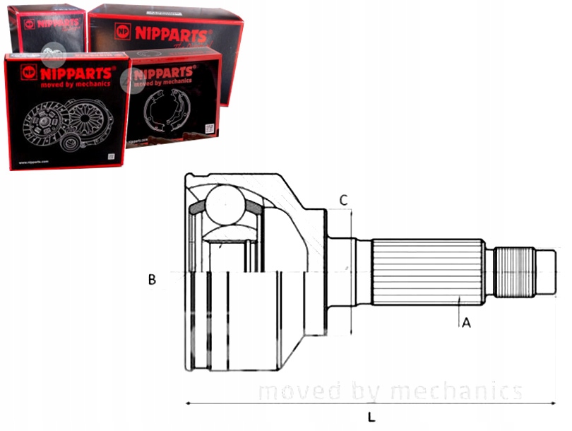 Шрус nipparts 4410158j00 4410158ja0 44 - нова запчастина