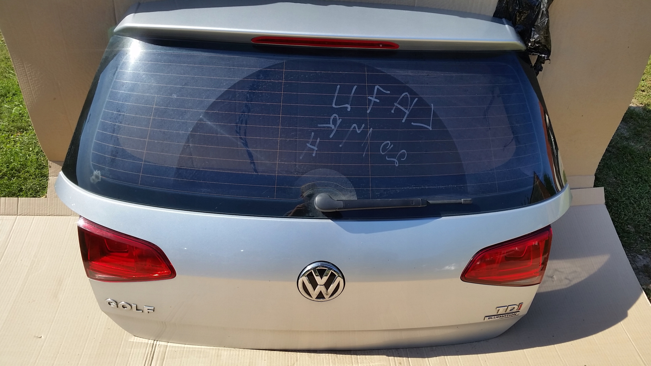 Б/У Крышка задняя багажника vw golf vii la7w 2014 год оригинал