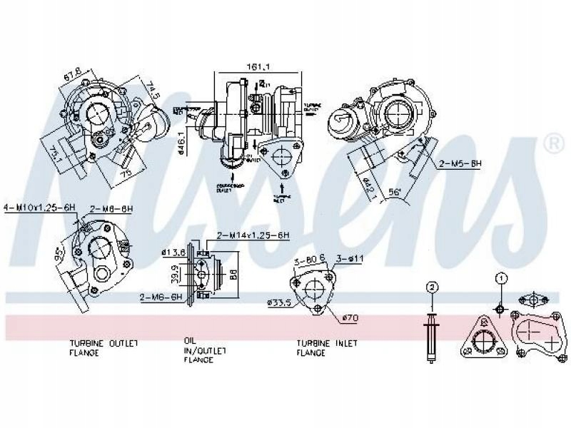 Nissens 93113 пристрій акумуляторне, наддуву - нова запчастина