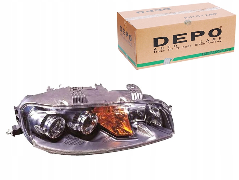 Рефлектор (h1) fiat punto 2 09. 99-09. 03 depo - новая запчасть